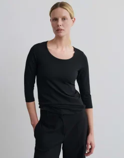 Basicshirt Kain Zwart Online Bestellen*OPUS Best