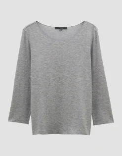 Basicshirt Kirosa Soft Grijs Online Bestellen*OPUS Fashion