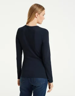 Basic Shirt Smilla Blauw Online Bestellen*OPUS Online