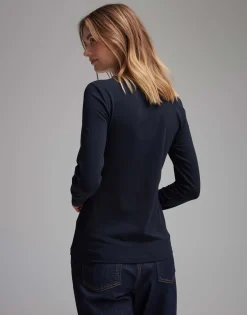 Basic Shirt Smilla Blauw Online Bestellen*OPUS Fashion