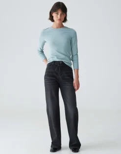 Basic Shirt Smilla Blauw Online Bestellen*OPUS Sale
