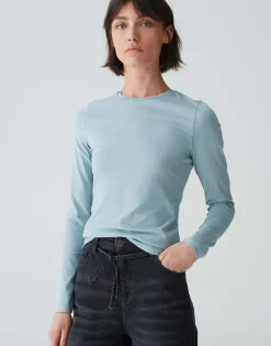 Basic Shirt Smilla Blauw Online Bestellen*OPUS Sale