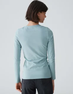 Basic Shirt Smilla Blauw Online Bestellen*OPUS Sale
