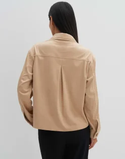 Blouse Met Lange Mouwen Zelura Beige Online Bestellen*OPUS Best Sale