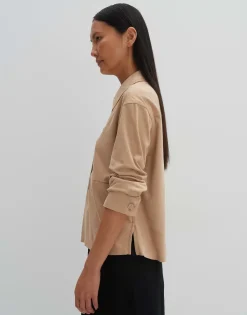 Blouse Met Lange Mouwen Zelura Beige Online Bestellen*OPUS Best Sale