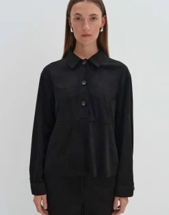 Blouse Met Lange Mouwen Zelura Zwart Online Bestellen*OPUS Best Sale