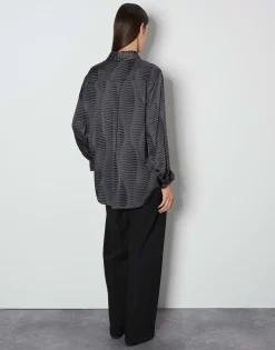 Blouse Met Print Zauryn Grijs Online Bestellen*OPUS Best Sale