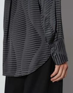 Blouse Met Print Zauryn Grijs Online Bestellen*OPUS Best Sale