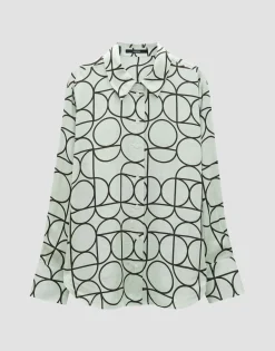 Blouse Met Print Zeline Groen Online Bestellen*OPUS Online