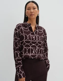 Blouse Met Print Zeline Rood Online Bestellen*OPUS Sale