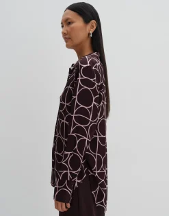 Blouse Met Print Zeline Rood Online Bestellen*OPUS Sale