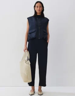 Bodywarmer Noeevi Blauw Online Bestellen*OPUS Outlet