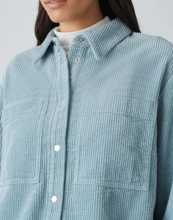 Corduroy Bloes Falba Blauw Online Bestellen*OPUS Discount
