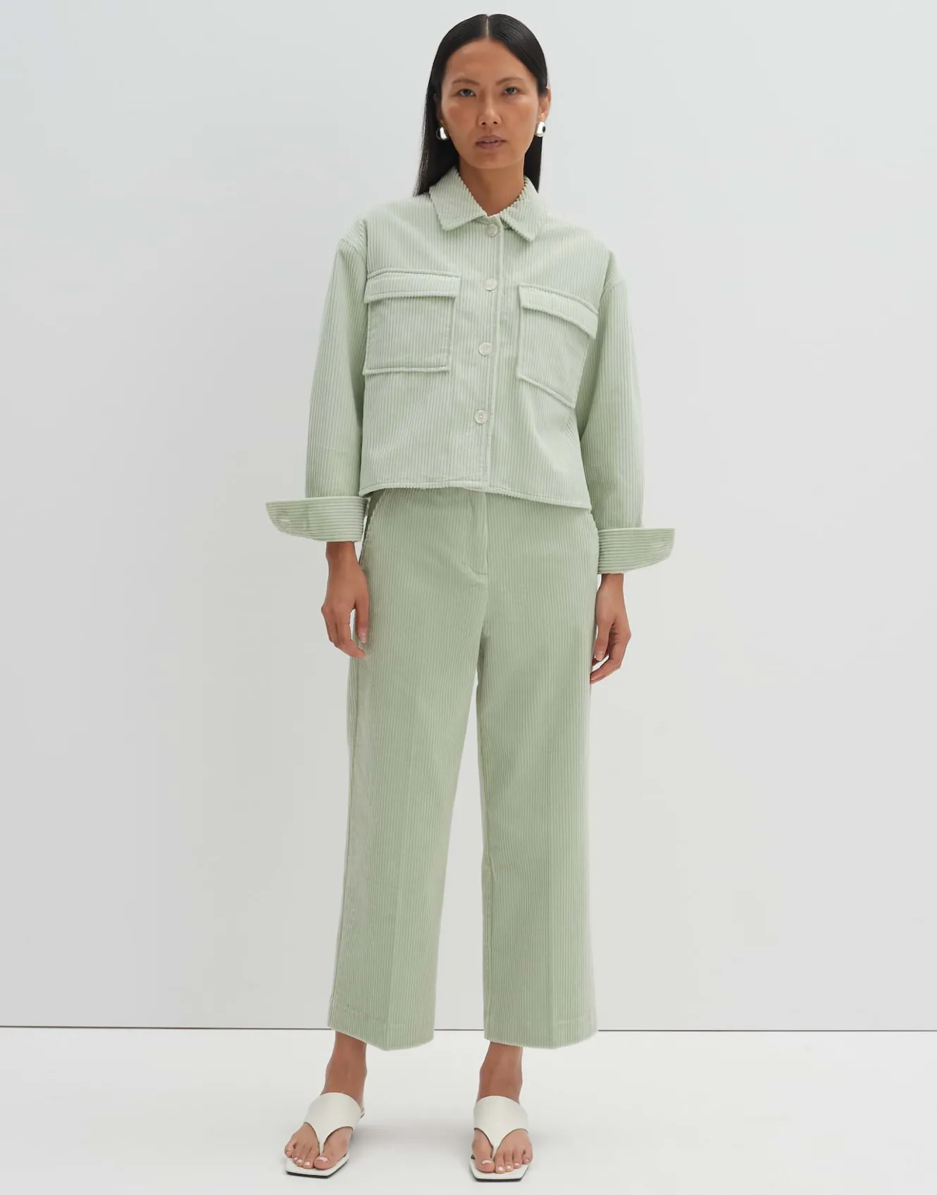 Corduroy Bloes Zohanna Groen Online Bestellen*OPUS Flash Sale