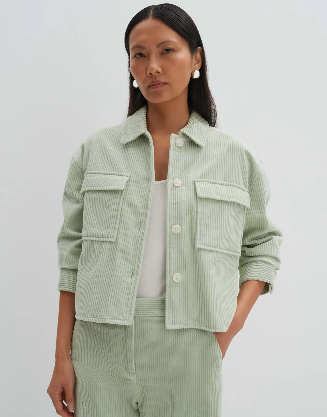 Corduroy Bloes Zohanna Groen Online Bestellen*OPUS Flash Sale