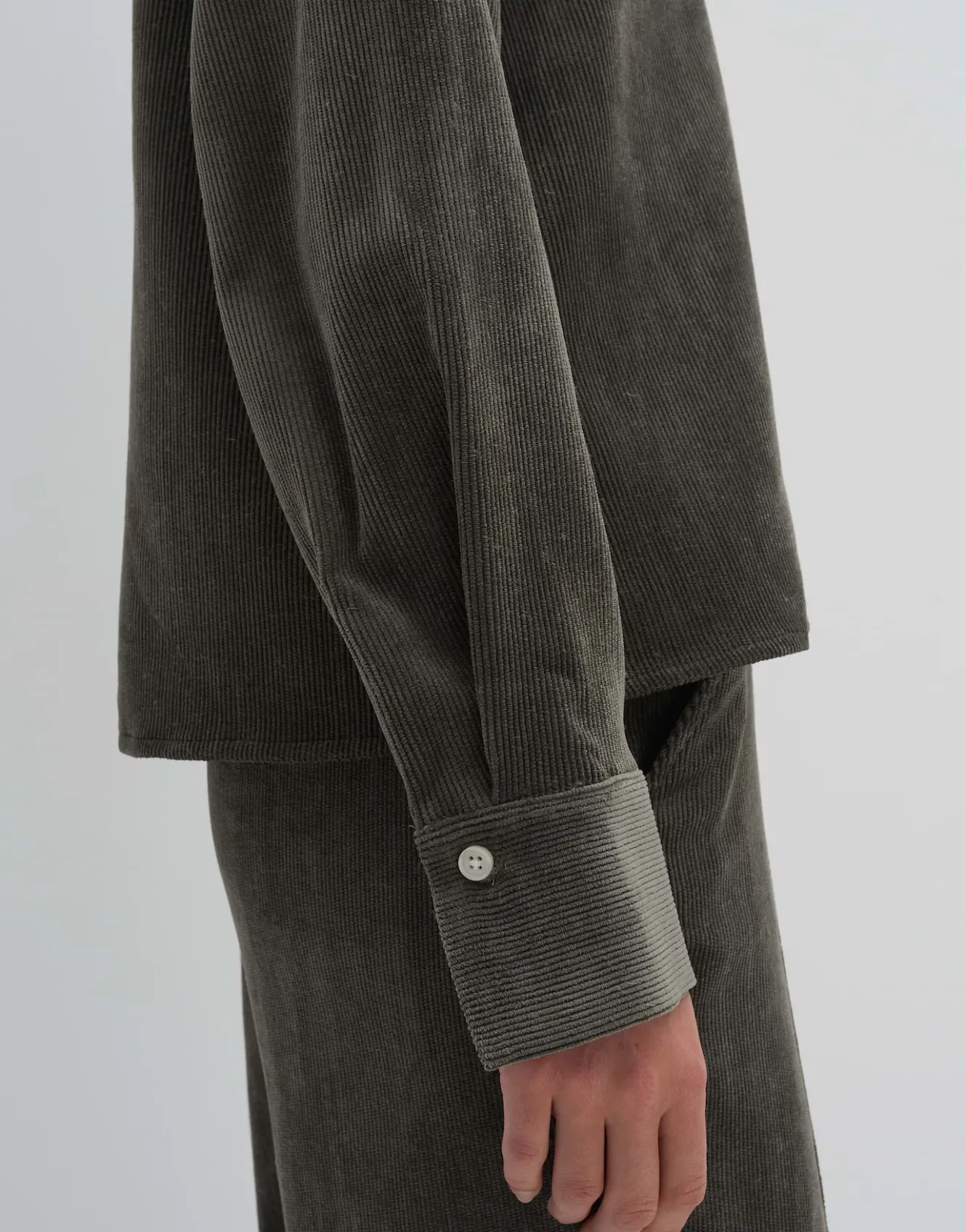 Corduroy Bloes Zortney Detail Groen Online Bestellen*OPUS Online
