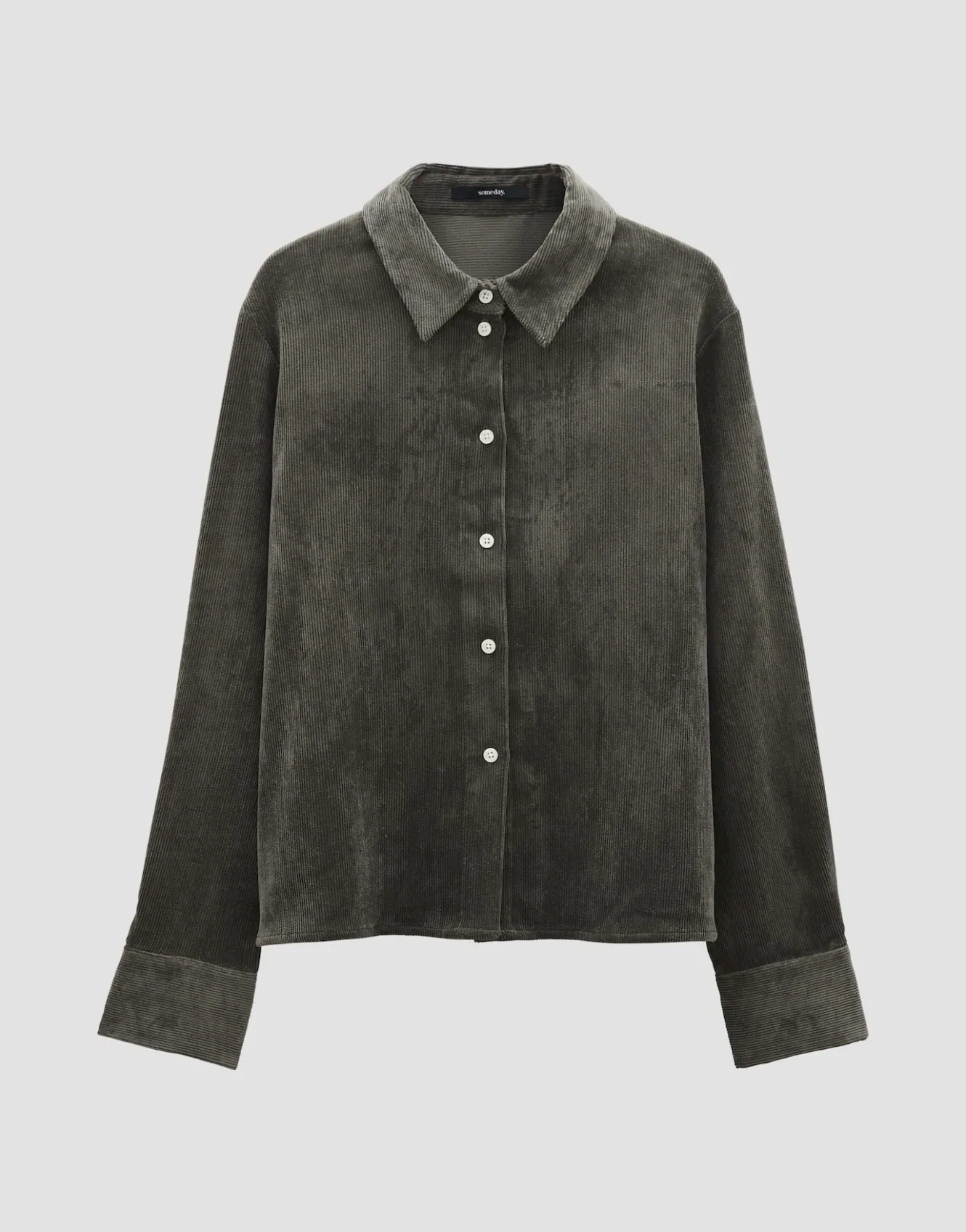 Corduroy Bloes Zortney Detail Groen Online Bestellen*OPUS Online
