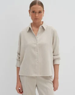 Corduroy Bloes Zortney Detail Beige Online Bestellen*OPUS Cheap