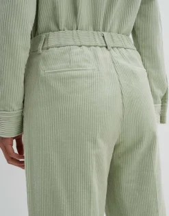 Corduroy Broek Cisilia Corduroy Groen Online Bestellen*OPUS Discount