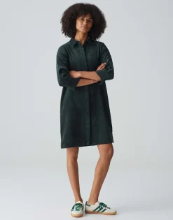Corduroy Jurk Wedelia Groen Online Bestellen*OPUS Sale