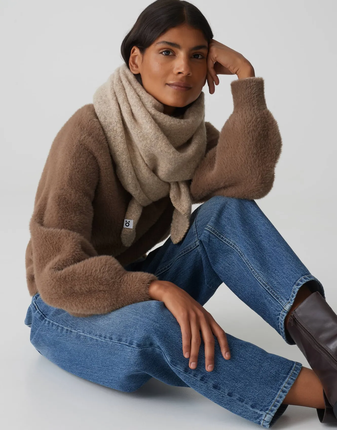 Doek Amadsi Scarf Beige Online Bestellen*OPUS Sale