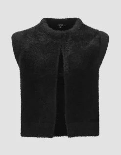 Faux-fur Bodywarmer Desto Zwart Online Bestellen*OPUS Clearance