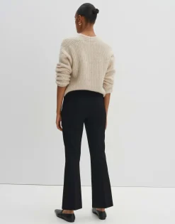 Flared Pants Curinna Detail Zwart Online Bestellen*OPUS Flash Sale