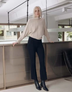 Flared Pants Curinna Detail Zwart Online Bestellen*OPUS Flash Sale