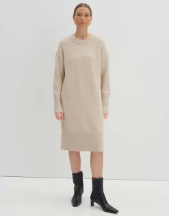 Gebreide Jurk Qiola Beige Online Bestellen*OPUS Best