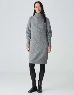 Gebreide Jurk Wakona Grijs Online Bestellen*OPUS Cheap