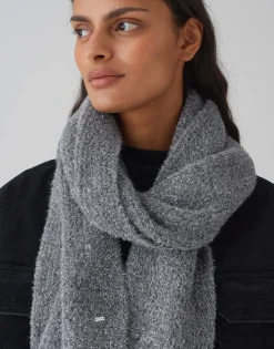 Gebreide Sjaal Aglezi Scarf Grijs Online Bestellen*OPUS Shop