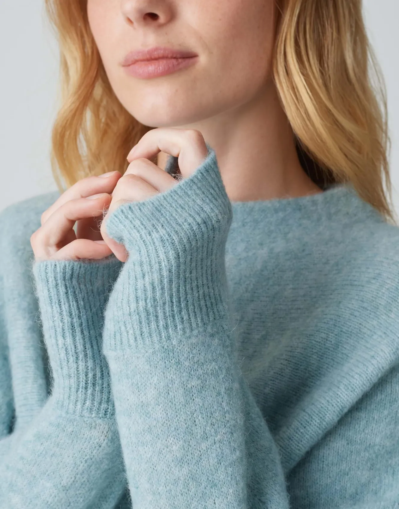 Gebreide Trui Pahuma Soft Blauw Online Bestellen*OPUS Store