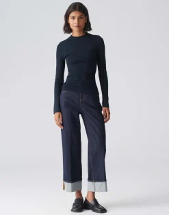 Gebreide Trui Peffo Blauw Online Bestellen*OPUS Hot