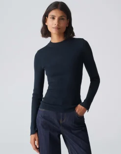Gebreide Trui Peffo Blauw Online Bestellen*OPUS Hot