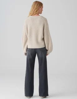 Gebreide Trui Plimma Beige Online Bestellen*OPUS Best Sale