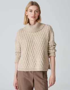 Gebreide Trui Plinea Beige Online Bestellen*OPUS Clearance