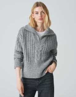 Gebreide Trui Popfy Grijs Online Bestellen*OPUS Sale