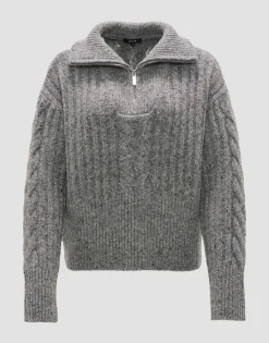 Gebreide Trui Popfy Grijs Online Bestellen*OPUS Sale