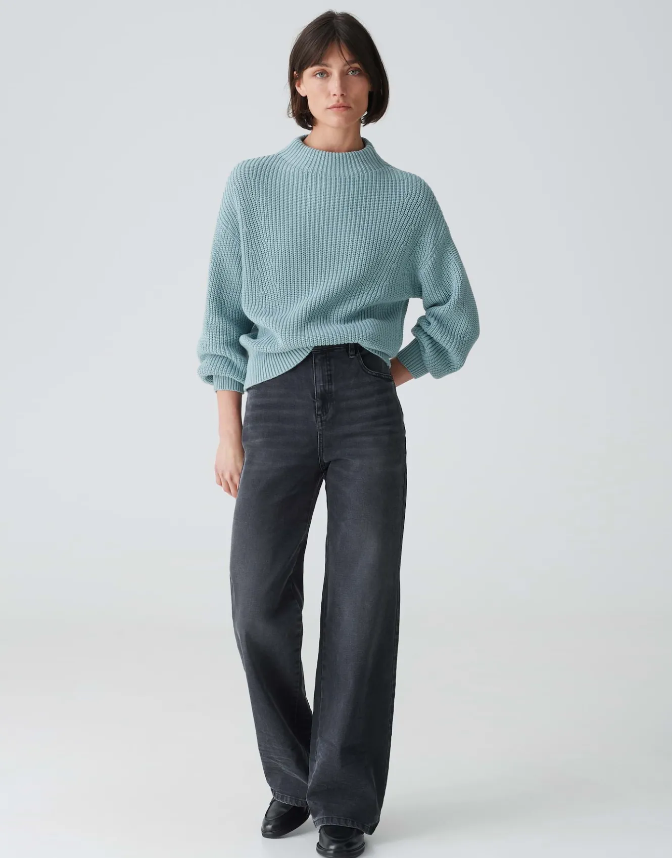 Gebreide Trui Pufamo Blauw Online Bestellen*OPUS Best Sale