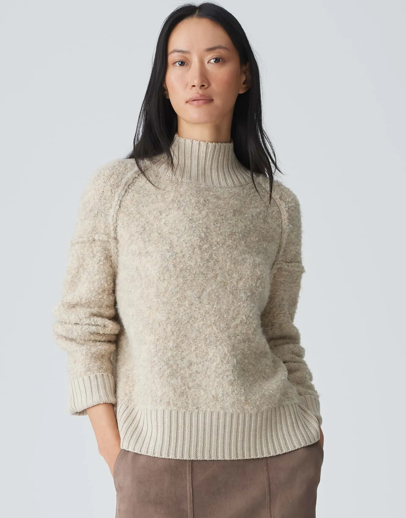 Gebreide Trui Puklana Beige Online Bestellen*OPUS Fashion