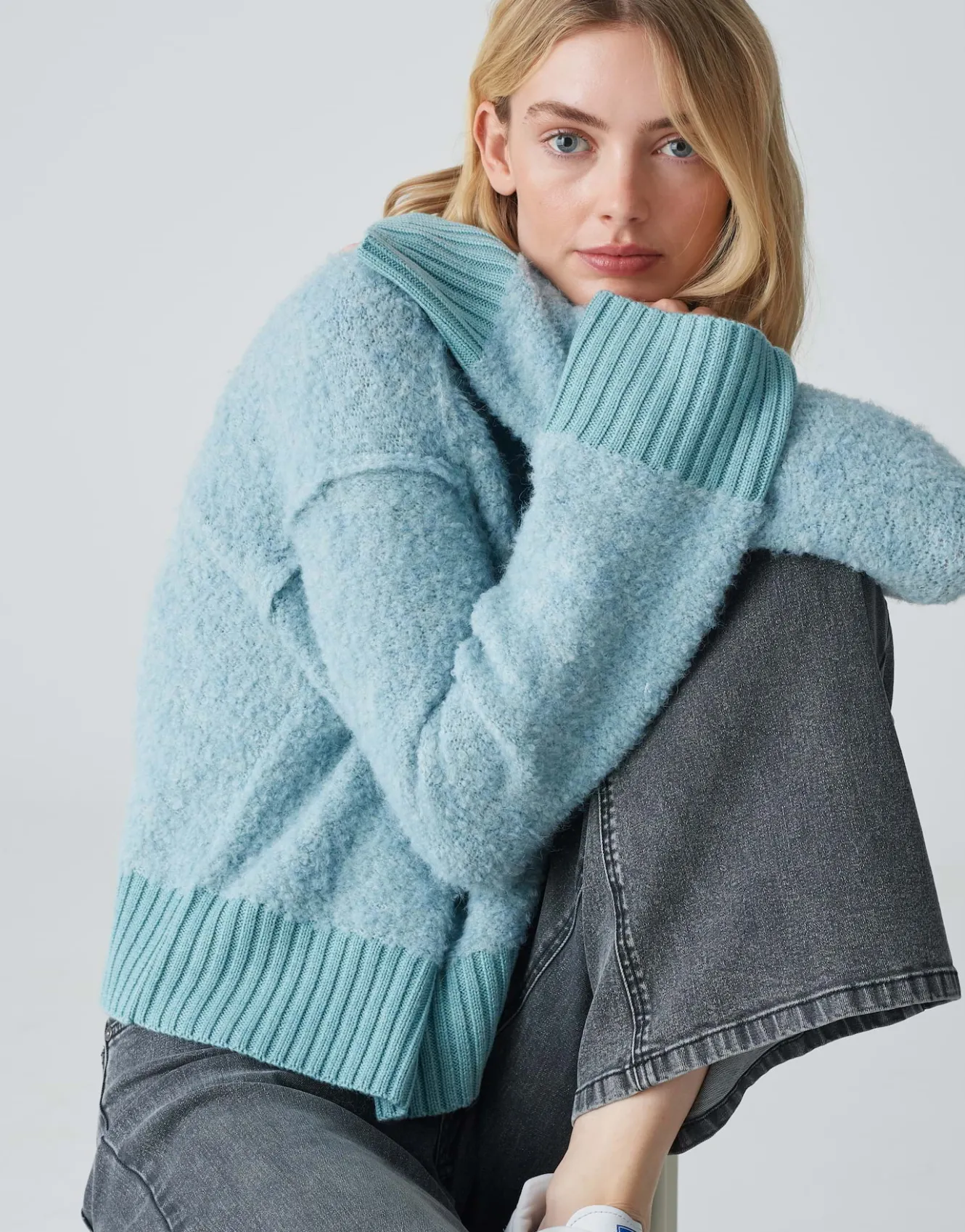 Gebreide Trui Puklana Blauw Online Bestellen*OPUS Sale