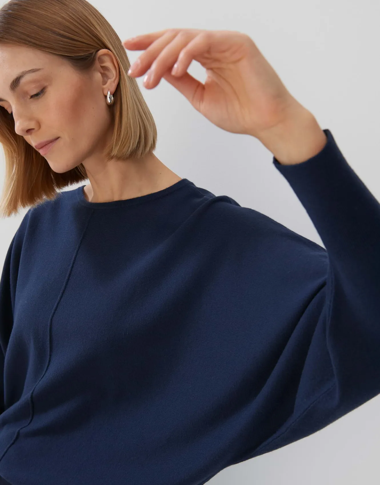 Gebreide Trui Taliya Detail Blauw Online Bestellen*OPUS Flash Sale