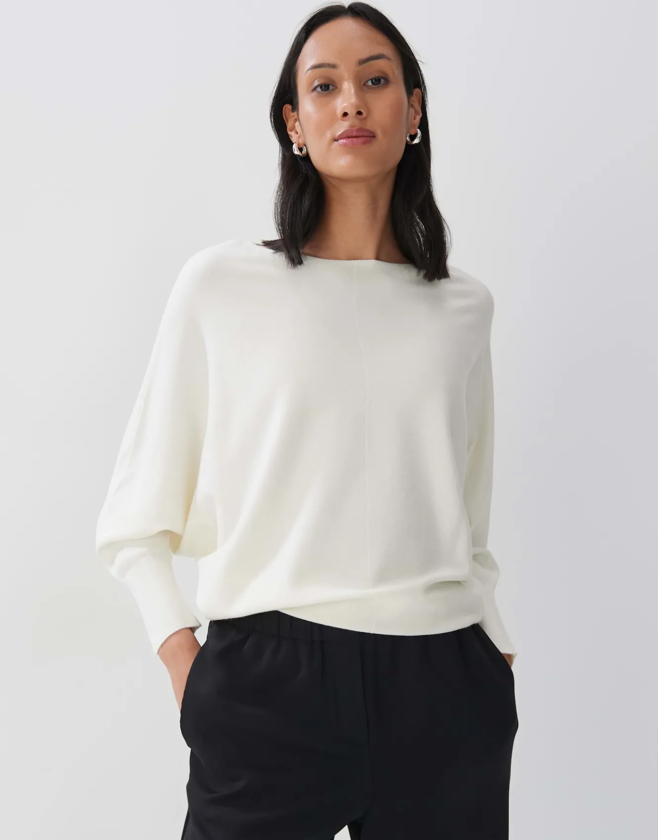 Gebreide Trui Taliya Detail Wit Online Bestellen*OPUS Online
