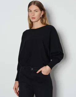 Gebreide Trui Taliya Line Zwart Online Bestellen*OPUS Shop
