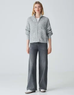 Gebreid Vest Darila Grijs Online Bestellen*OPUS Sale
