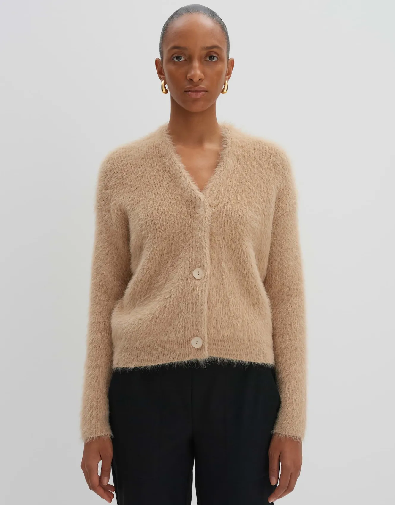 Gebreid Vest Tannah Beige Online Bestellen*OPUS Best Sale