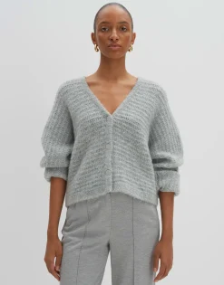 Gebreid Vest Timaria Grijs Online Bestellen*OPUS Hot