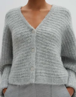 Gebreid Vest Timaria Grijs Online Bestellen*OPUS Hot