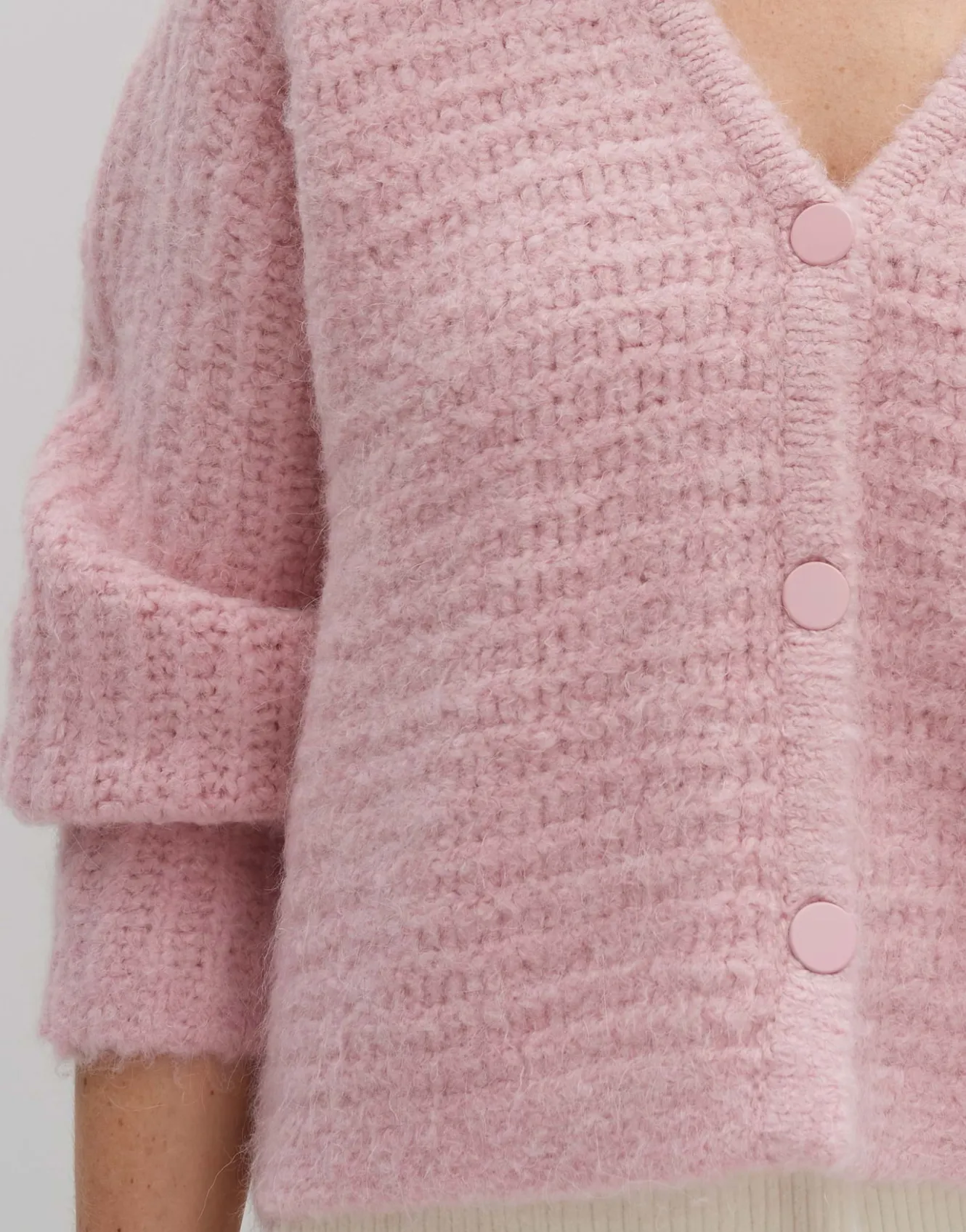 Gebreid Vest Timaria Roze Online Bestellen*OPUS Shop