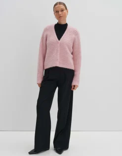 Gebreid Vest Timaria Roze Online Bestellen*OPUS Shop